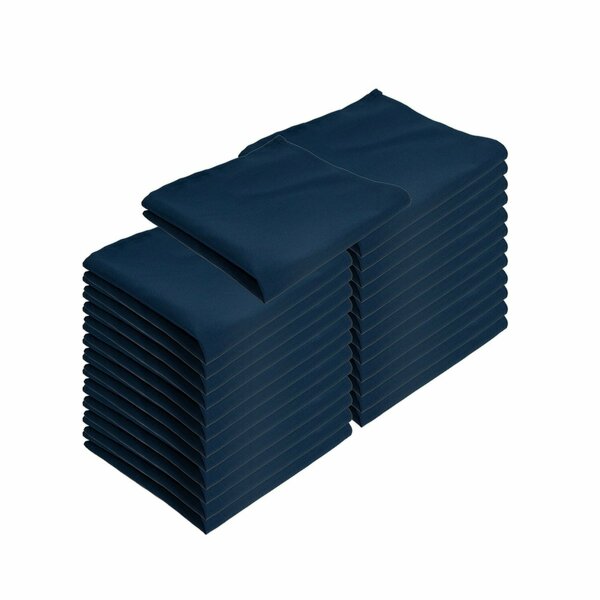 Monarch Brands Poly Spun Napkins , Navy Blue, 300PK NAP-NBLUE-SPUN-CS